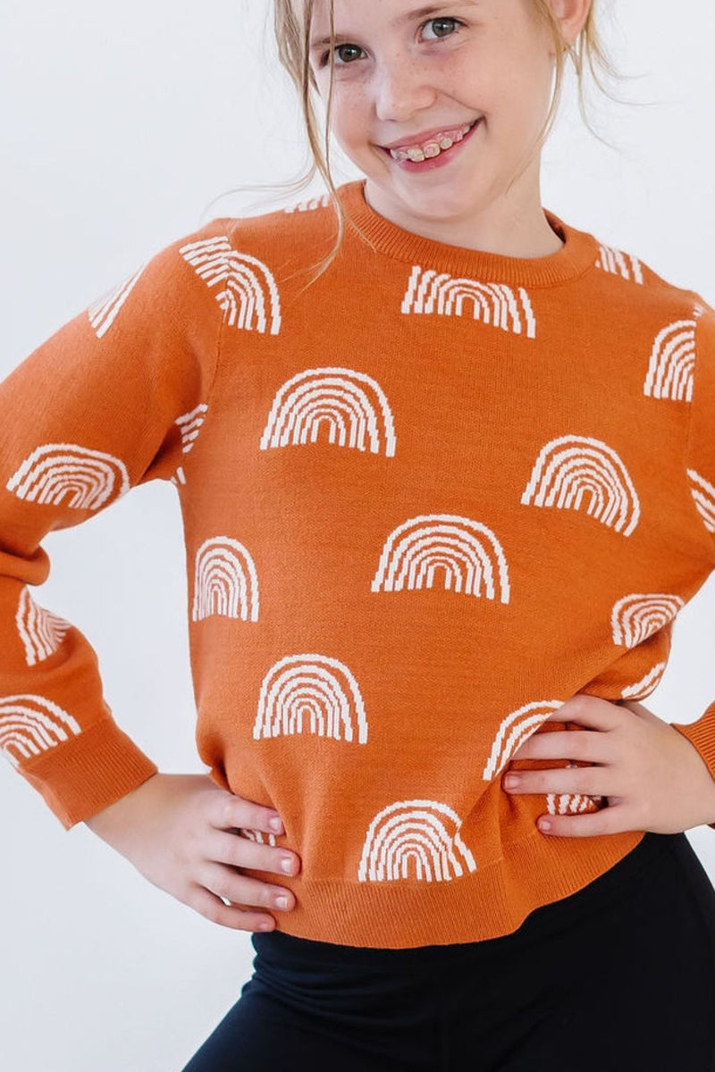 SALE Rainbows in Fall Sweater - 1