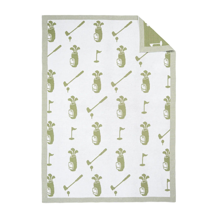 Golf Jacquard Knit Baby Blanket