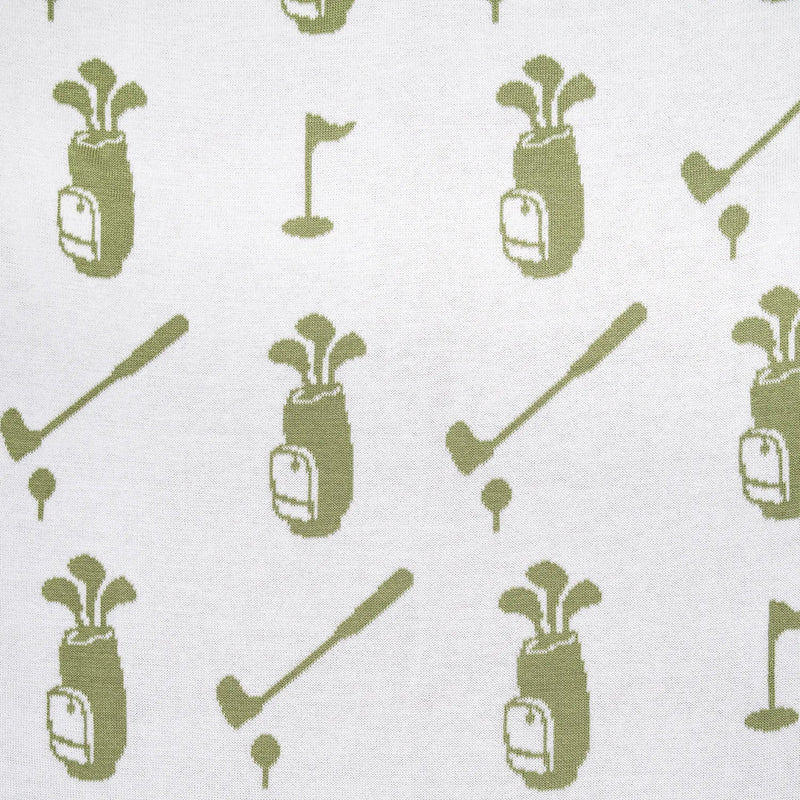 Golf Jacquard Knit Baby Blanket - 7