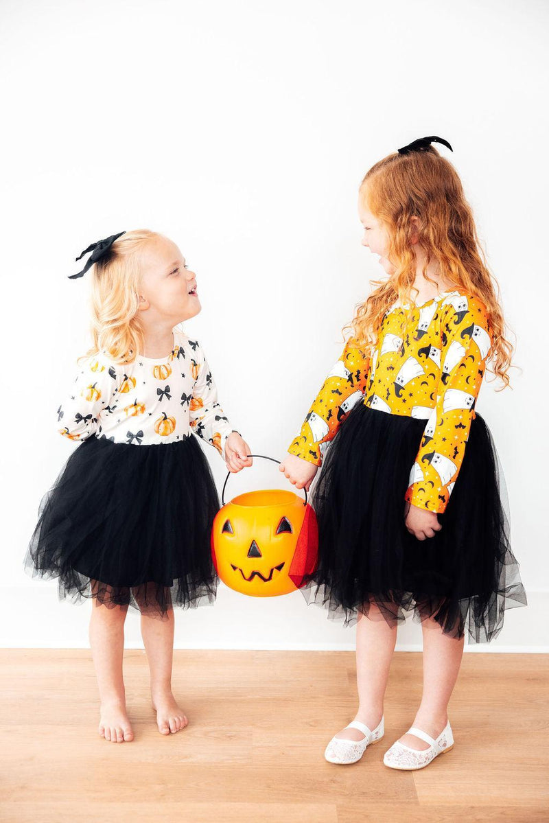 Pretty in Pumpkin L/S Tutu Dress - 2