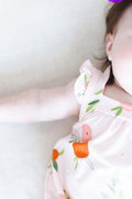 Tangerine Ruffle Cross Back Romper - 7