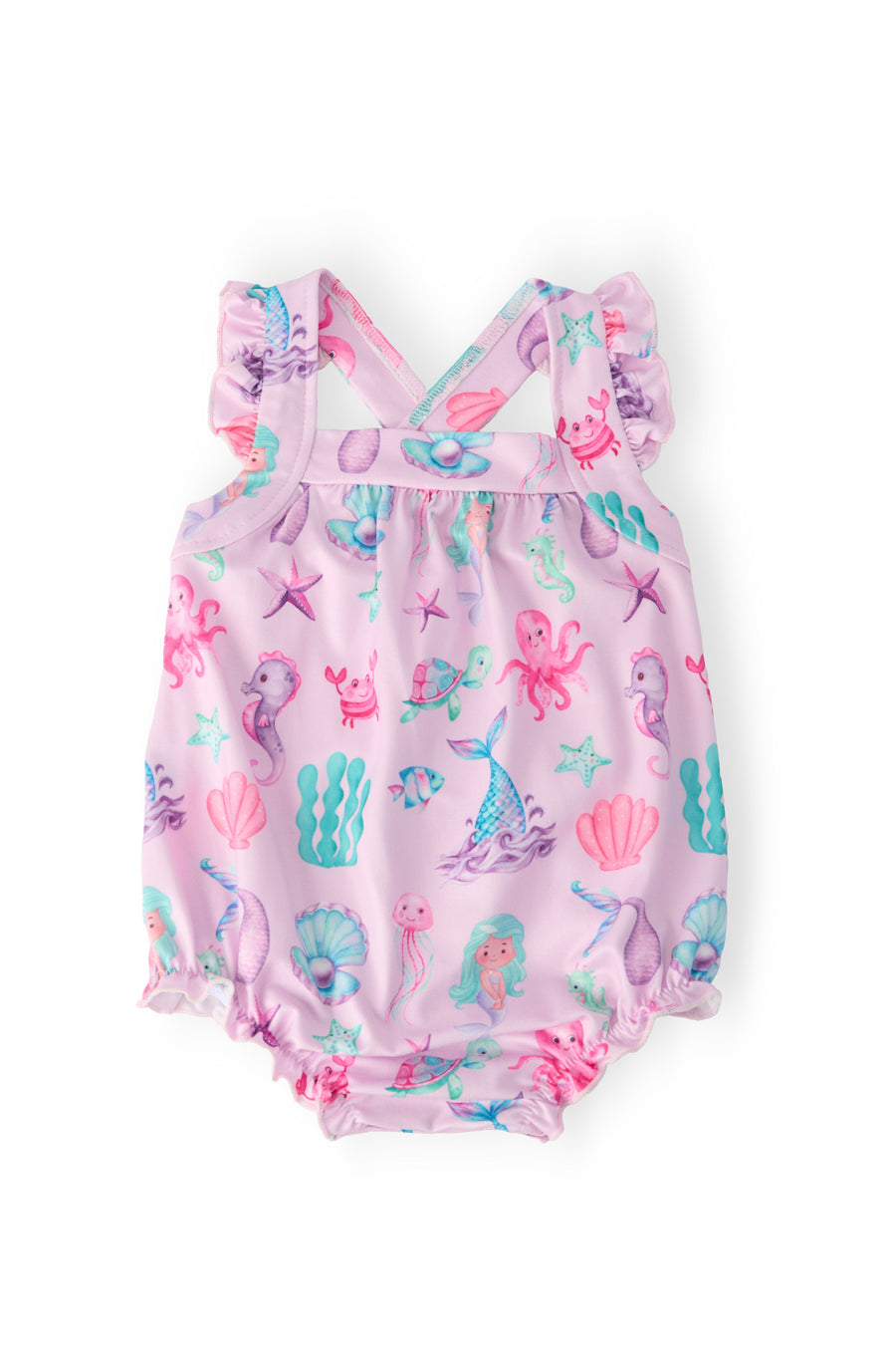 Under the Sea Ruffle Back Baby Romper – Summer Collection
