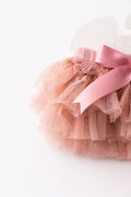 Vintage Pink & Gold Glitter Ruffle Tutu Bloomer - 3