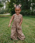 Wren Button Front Jumpsuit - Sepia Garden - 2