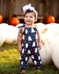 Addison Adjustable Strap Jumpsuit - Black Ghost Sparkles - 1