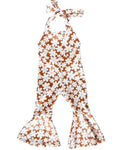 Andi Pleated Bell Bottom Jumpsuit - Flower Child - 3