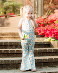 Andi Pleated Bell Bottom Jumpsuit - Happy Daisy - 2