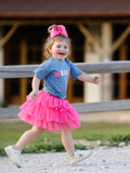"Merica" Tee & Pink Tulle Skirt Set - 4