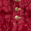Corduroy Flower Child Flares pants with Vanilla Cream Ribbed Top - 7