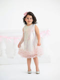 Blush Sparkle Tulle Party Dress | Girls Party Dress - 2