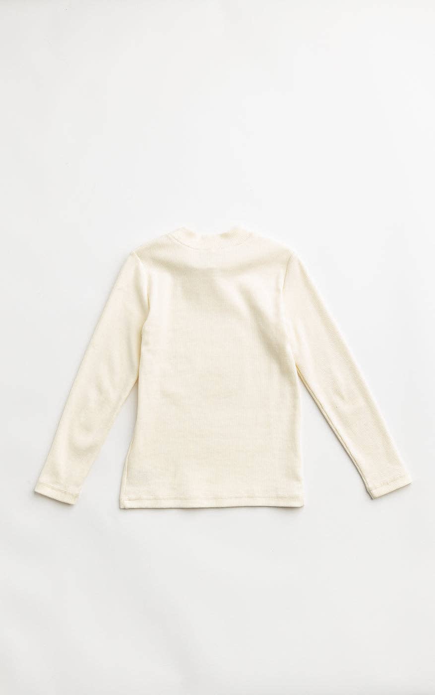 Corduroy Flower Child Flares pants with Vanilla Cream Ribbed Top