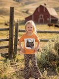 Western  Leopard Print Girls Set - 2