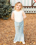 Destinee Sheer Dot Sleeve Top & Leotard - White - 8