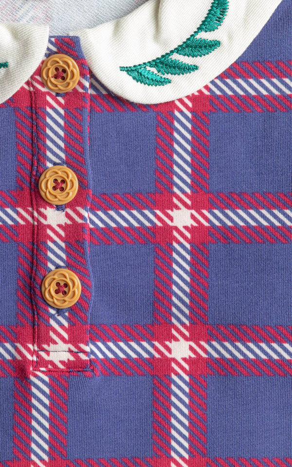 Girls French Terry Peter Pan Collar Dress