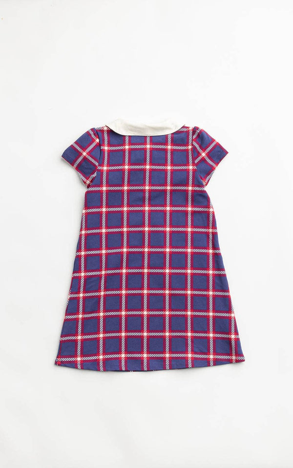 Girls French Terry Peter Pan Collar Dress