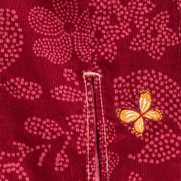 Corduroy Flower Child Flares pants with Vanilla Cream Ribbed Top