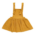 Mustard Faux Suede Pinafore - 3