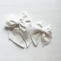 White Dashed Elle Bow - 1