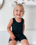 Gigi Bikeshort Romper - Black - 4