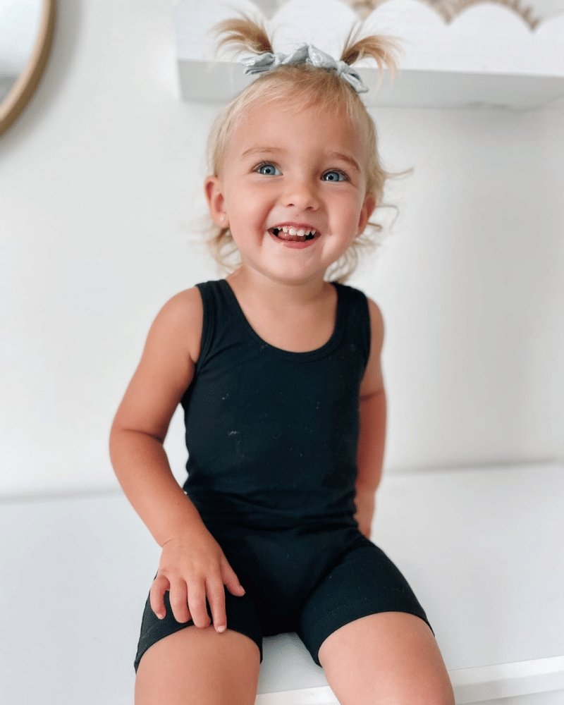 Gigi Bikeshort Romper - Black - 4