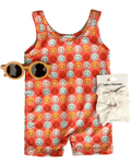 Gigi Bikeshort Romper - Don't Worry Be Happy - 3