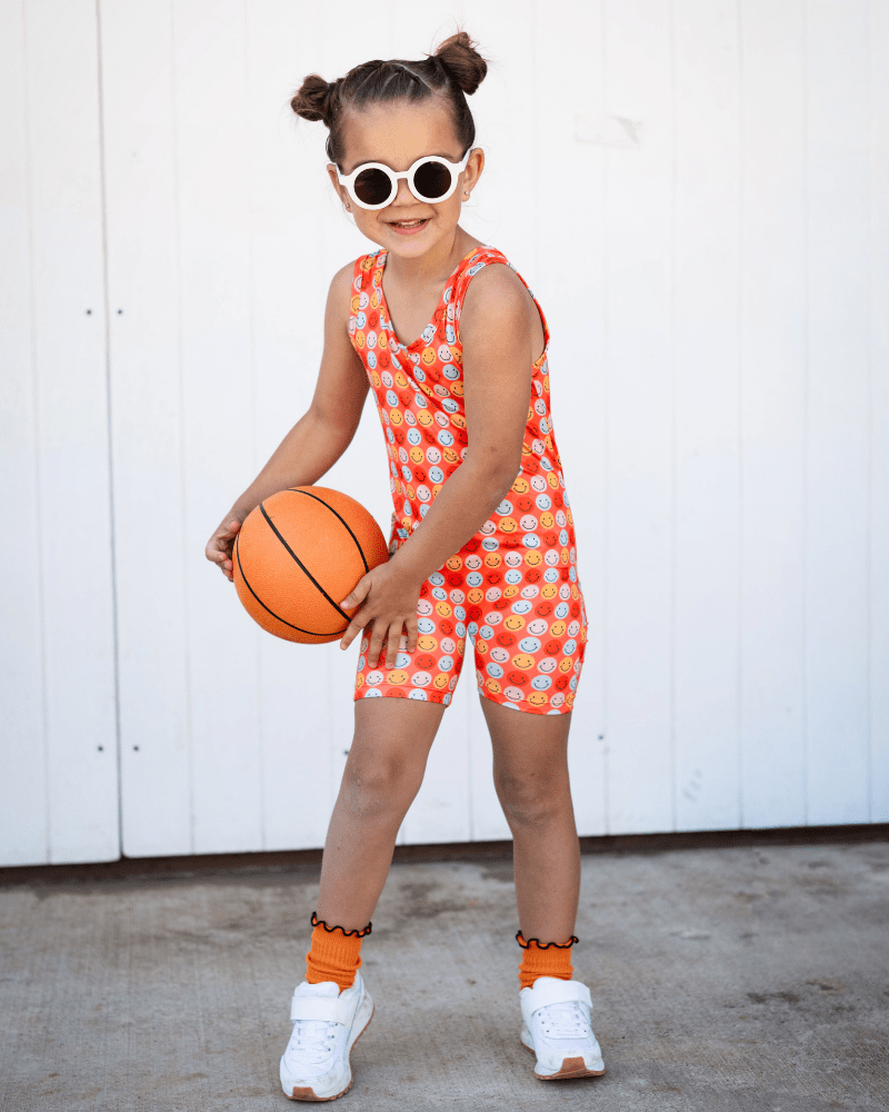 Gigi Bikeshort Romper - Don't Worry Be Happy - 2