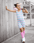 Gigi Bikeshort Romper - Petal Parade - 1
