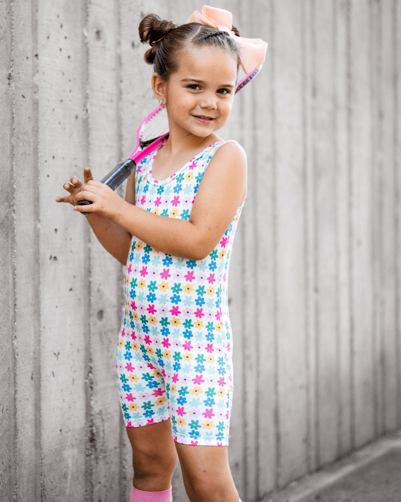 Gigi Bikeshort Romper - Petal Parade - 2