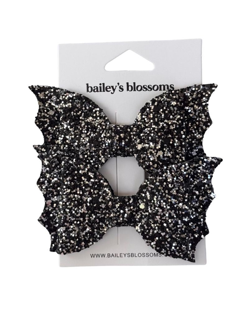 Glitter Bat Piggie Clips - 1