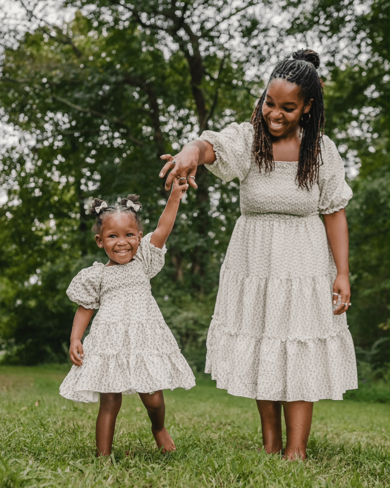 Katherine Dress - Fawn Floral - 1