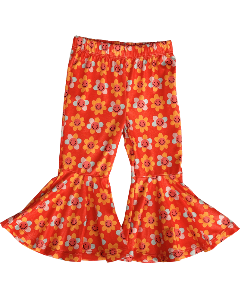 Keely Exaggerated Bell Bottoms - Flower Power - 2