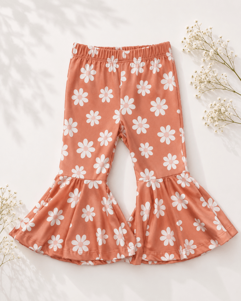 Keely Exaggerated Bell Bottoms - Peach Blossom - 1