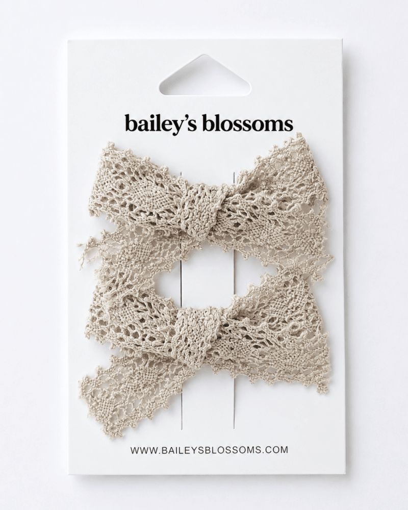 Lace Piggie Sets - Almond - 1