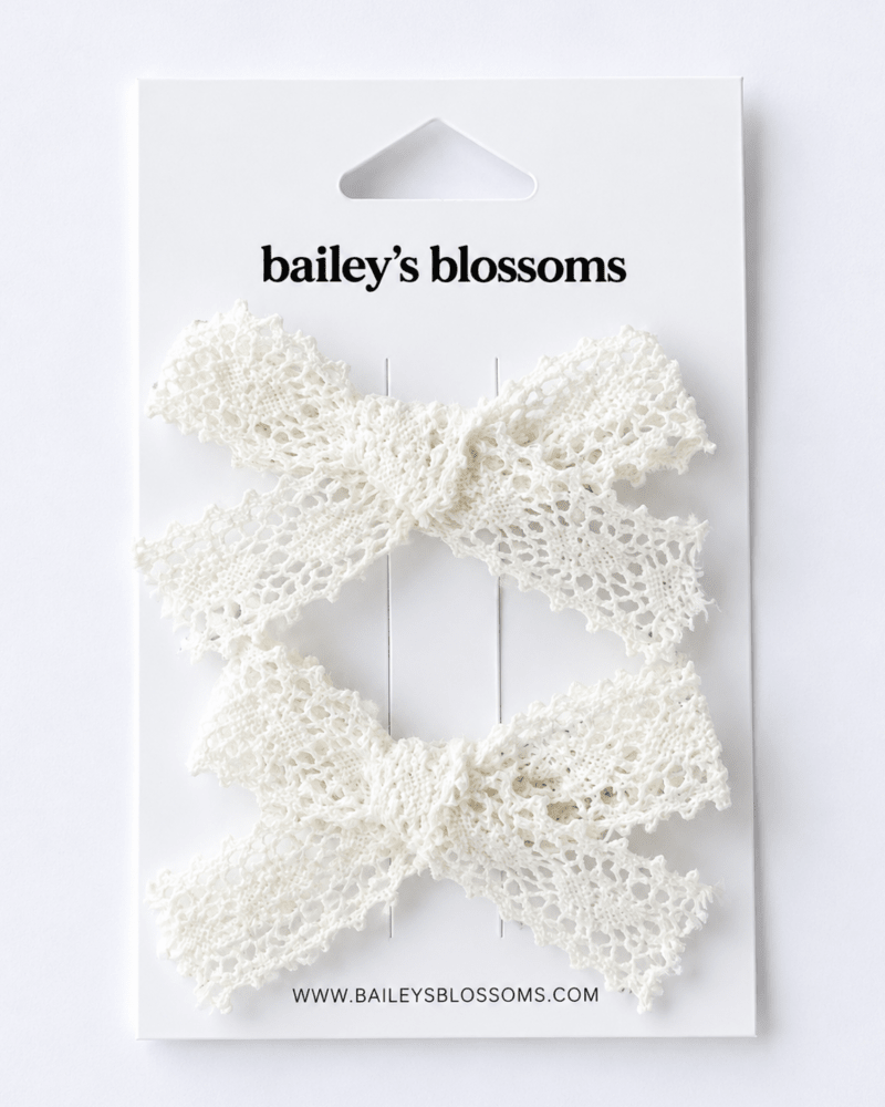 Lace Piggie Sets - White - 1