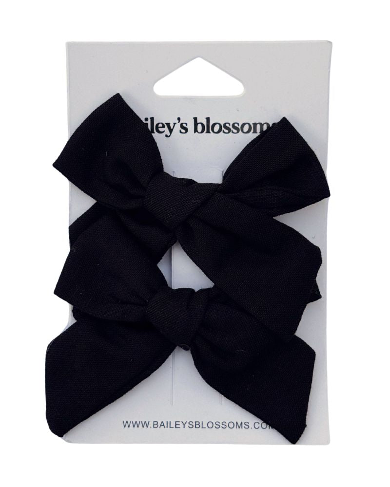 Linen Cotton Piggie Sets - Black - 1
