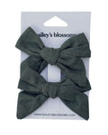 Linen Cotton Piggie Sets - Olive - 1