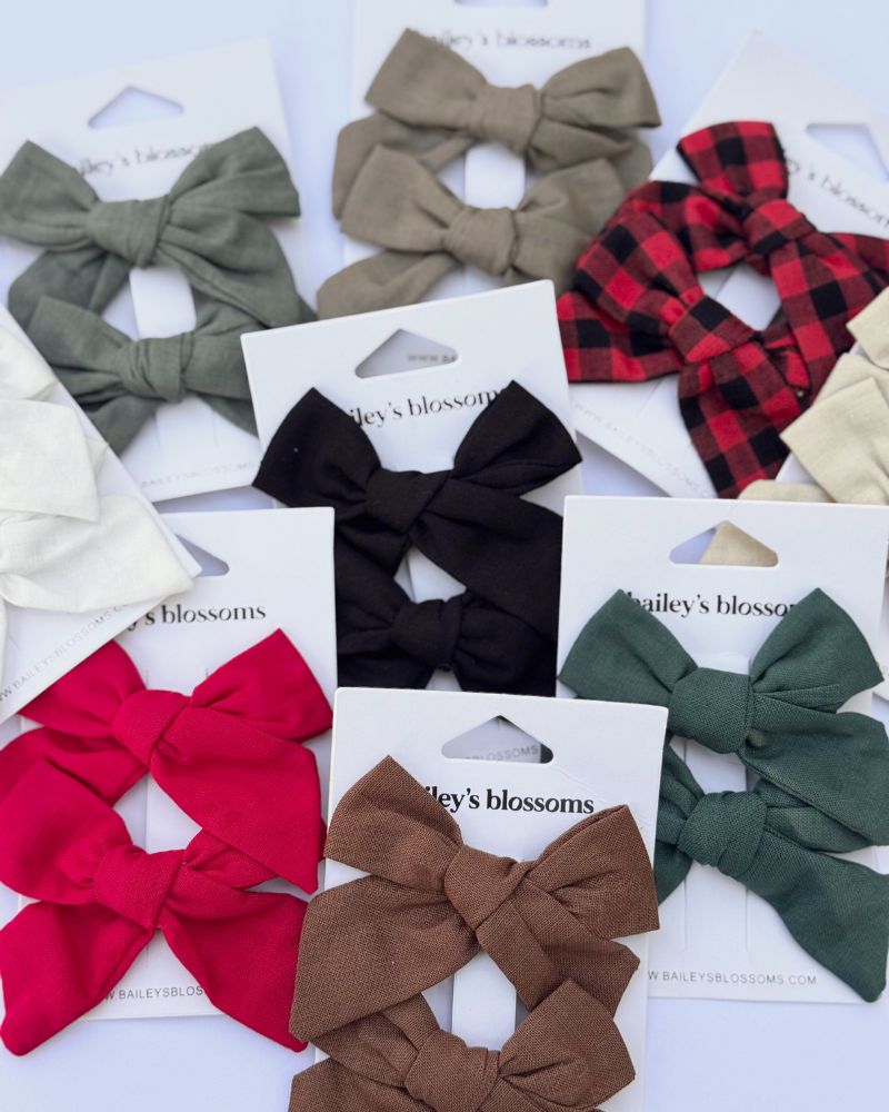 Linen Cotton Piggie Sets - Olive - 3
