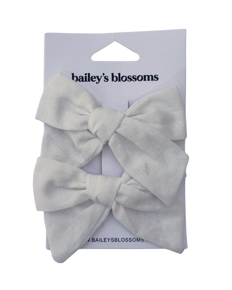Linen Cotton Piggie Sets - White - 1