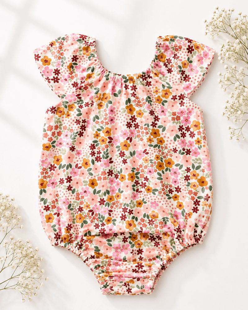 Maggie Cap Sleeve Leotard - Autumn Meadow - 1