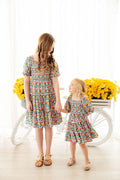 Beautiful Blossoms Smocked Ruffle Dress - 3