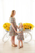 Beautiful Blossoms Smocked Ruffle Dress - 5
