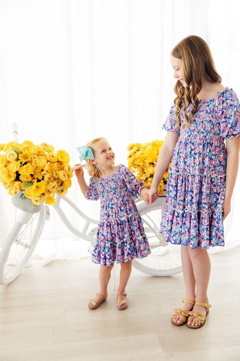 Pretty Darling Smocked Ruffle Dress - 5