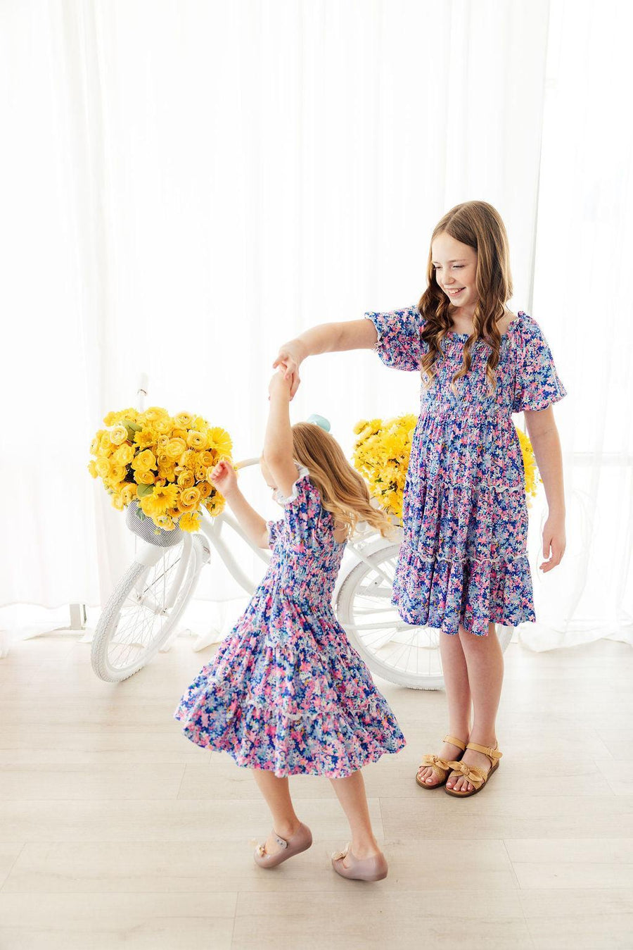 Pretty Darling Smocked Ruffle Dress