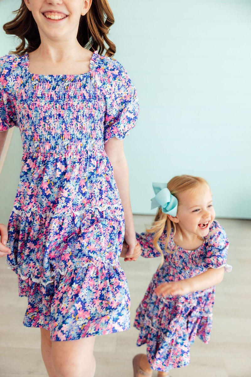 Pretty Darling Smocked Ruffle Dress - 6