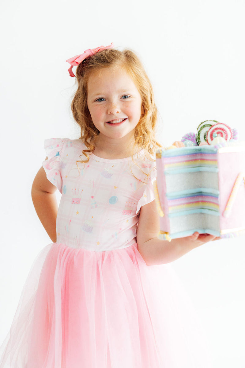 Birthday Magic Flutter Sleeve Tutu Dress - 5