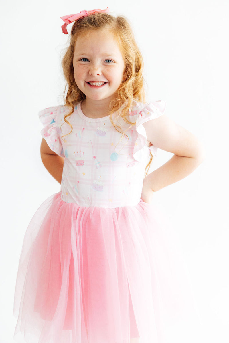 Birthday Magic Flutter Sleeve Tutu Dress - 6