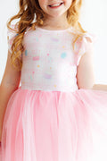Birthday Magic Flutter Sleeve Tutu Dress - 1