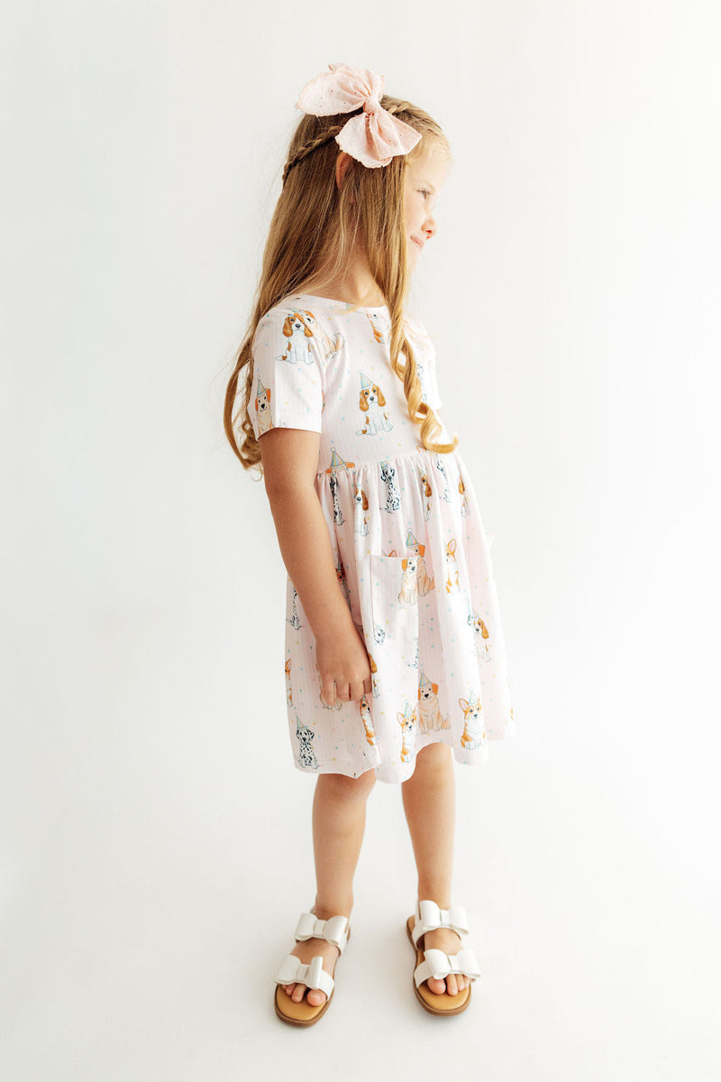 Party Pups S/S Pocket Twirl Dress - 3