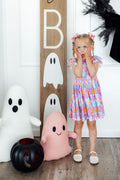 Autumn Sparkle Flutter Sleeve Twirl Dress - 3