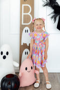 Autumn Sparkle Flutter Sleeve Twirl Dress - 2